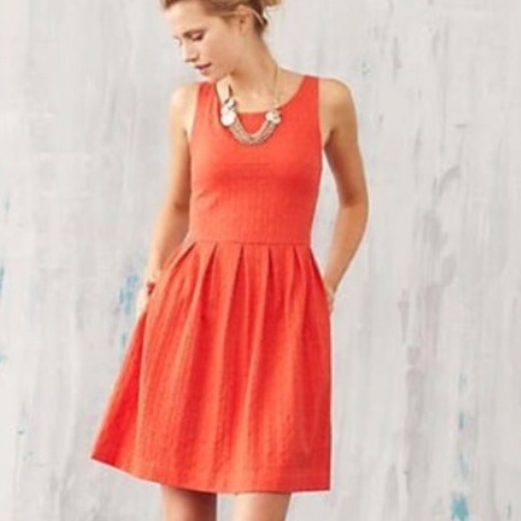 Anthropologie Dresses & Skirts - Anthropologie ‘Deletta’ orange sleeveless dress